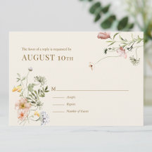 Wildblume Boho | Botanischer Reaktionsausweis