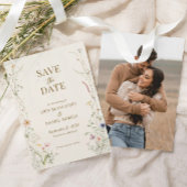 Wildblume Boho | Botanisches Foto Save the Date