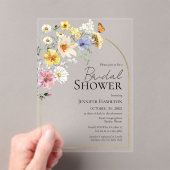 Wildblume Boho Brautparty Acryleinladungen (Insitu (Handheld))