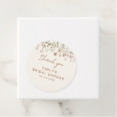 Wildblume Boho Brautparty Danke Garden Geschenkanhänger (Beispiel)