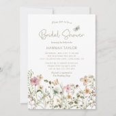 Wildblume Boho Brautparty Einladung (Vorderseite)