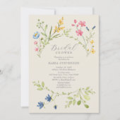 Wildblume Boho Brautparty Einladung (Vorderseite)