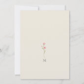 Wildblume Boho Brautparty Einladung (Rückseite)