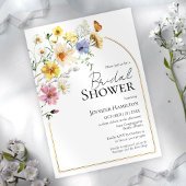 Wildblume Boho Brautparty Einladung