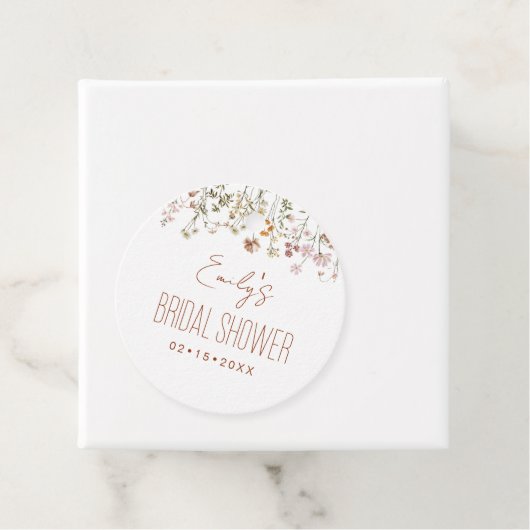 Wildblume Boho Brautparty im Blumengarten Geschenkanhänger (Beispiel)