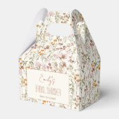 Wildblume Boho Brautparty im Blumengarten Geschenkschachtel (Vorderseite)
