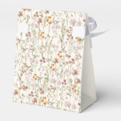 Wildblume Boho Brautparty im Blumengarten Geschenkschachtel (Rückseite)