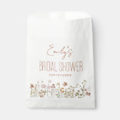 Wildblume Boho Brautparty im Blumengarten Geschenktütchen (Vorderseite)