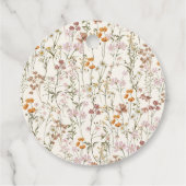 Wildblume Boho Brautparty Liebe im Blumengarten Geschenkanhänger (Rückseite)