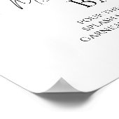 Wildblume Boho Brautparty Mimosa Bar Sign Poster (Ecke)