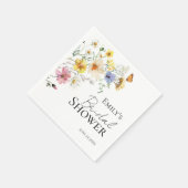 Wildblume Boho Brautparty Napkins Serviette (Ecke)