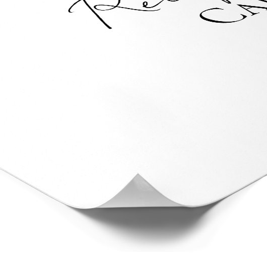 Wildblume Boho Brautparty Rezeptionskarten Untersc Poster (Ecke)