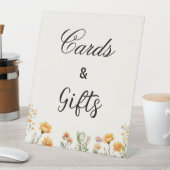 Wildblume Boho Brautparty Sockelschild (In Situ)