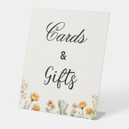 Wildblume Boho Brautparty Sockelschild