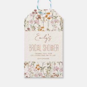 Wildblume Boho Brautparty Vielen Dank in Bloom Geschenkanhänger