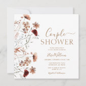 Wildblume Boho Bridal Dusche Einladung (Vorderseite)