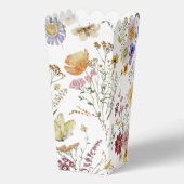 Wildblume Boho Butterfly Popcorn Geschenkschachtel (Rückseite)