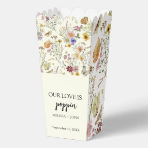 Wildblume Boho Butterfly Popcorn Geschenkschachtel