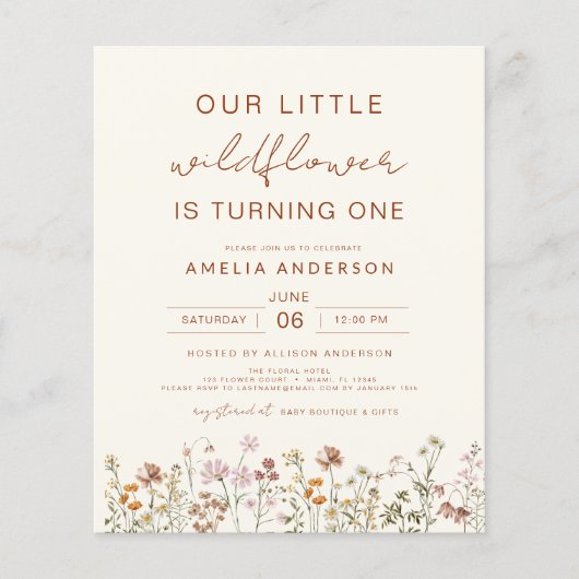 Wildblume Boho Chic (Vorderseite)