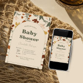 Wildblume Boho Chic Baby Dusche Einladungen