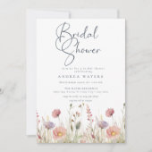 Wildblume Boho Chic Brautparty Einladung (Vorderseite)