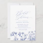Wildblume Boho Chic Brautparty Einladung (Vorderseite)