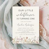 Wildblume Boho Chic Einladung zum ersten Geburtsta