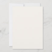 Wildblume Boho Chic Wedding Einladung (Rückseite)
