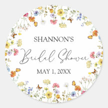 Wildblume Boho Colorful Botanisches Brautparty