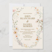 Wildblume Boho | Einladung zur botanischen Hochzei (Vorderseite)