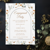 Wildblume Boho Engagement Partei Einladung