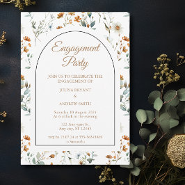 Wildblume Boho Engagement Partei Einladung
