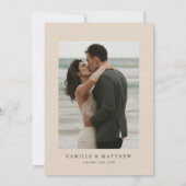 Wildblume Boho Fall Foto Hochzeit Einladung (Rückseite)