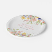 Wildblume Boho Field Gender Neutral Baby Shower Pappteller (Schrägansicht)