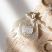 Wildblume Boho Field Gender Neutral Baby Shower Runder Aufkleber