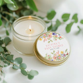 Wildblume Boho Field Gender Neutral Baby Shower Runder Aufkleber