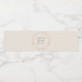 Wildblume Boho Floral Baby Dusche Wasserflaschenetikett (Einzelnes Label)