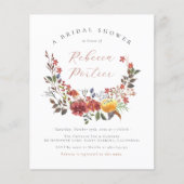 Wildblume Boho Floral Fall Brautparty (Vorderseite)