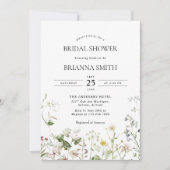 Wildblume Boho Floral Garden Brautparty Einladung (Vorderseite)