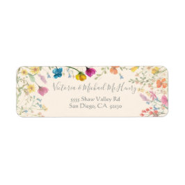 Wildblume Boho Floral Garden Rücksendeadresse