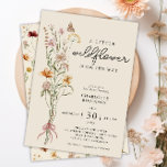 Wildblume Boho Floral Neutral Baby Dusche Einladung<br><div class="desc">Suchen Sie ein schönes Babyduschthema für eine zukünftige Mami? Karo aus dieser Wildblume Boho Baby Dusche Einladung. Auf einem cremefarbenen Hintergrund steht ein wunderschönes Bouquet mit Aquarellfarben-Wildblumen. Auf der Rückseite findet man ein niedliches Blumenmuster. Aber Sie können die Hintergrundfarbe im Designwerkzeug in jede Farbe ändern, die Sie Liebe haben. Mit...</div>