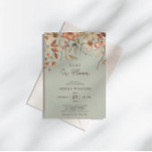 Wildblume Boho Floral Sage Green Baby in Bloom Einladung