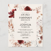 Wildblume Boho Foto Instagram Hochzeit Einladung (Vorderseite)