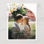 Wildblume | Boho Foto Save the Date (Vorderseite)