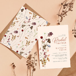 Wildblume Boho Garden Brautparty Einladung