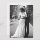 Wildblume Boho Garden Foto Hochzeit Einladung (Rückseite)