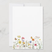 Wildblume Boho Garden Probe Abendessen Einladung (Rückseite)