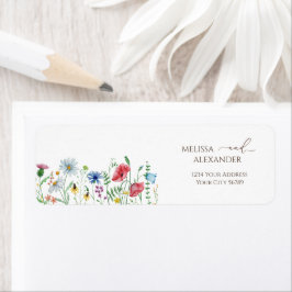 Wildblume Boho Garden Rücksendeadresse