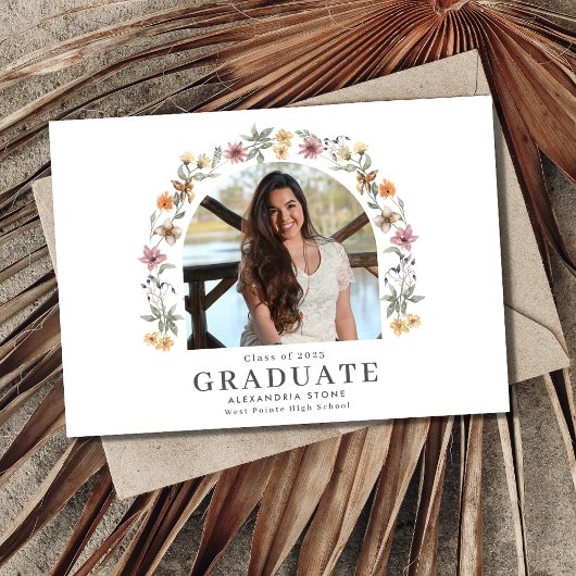 Wildblume Boho Girl High School Abschluss