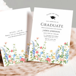 Wildblume Boho Graduation Party Einladung